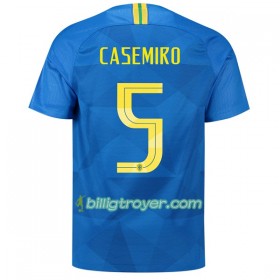 Billige Fotballdrakter Brasil Casemiro 5 VM 2018 Bortedraktsett